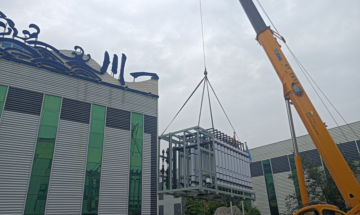 【川一股份】240T/H超濾設備+2套108T/H反滲透設備裝車發往河北保定市